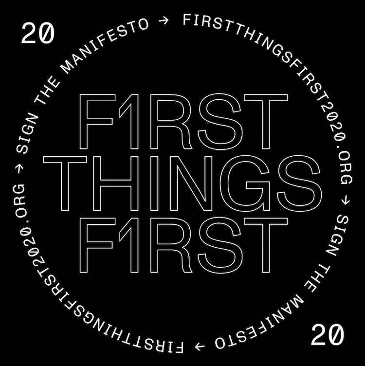 First Things First marquee